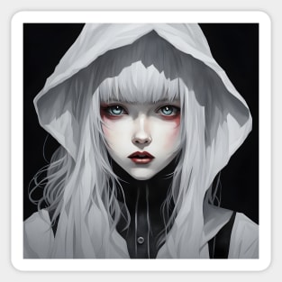 Gothic Anime Girl Sticker